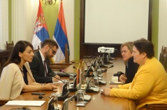 26 July 2016 The Chairperson of the European Integration Committee and the Slovak Ambassador to Serbia 